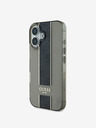 Guess Stražnja maska ​​Guess IML Middle 4G Stripe za iPhone 16 crna