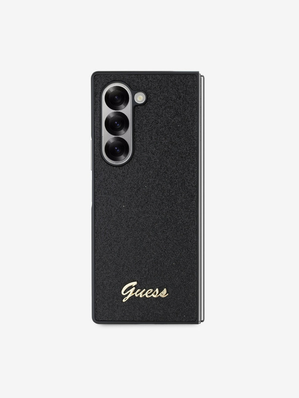Guess Stražnja maska ​​Guess PC/TPU sa svjetlucavim metalnim logotipom za Samsung Galaxy Z Fold 6 crna