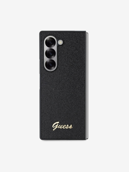 Guess Stražnja maska ​​Guess PC/TPU sa svjetlucavim metalnim logotipom za Samsung Galaxy Z Fold 6 crna