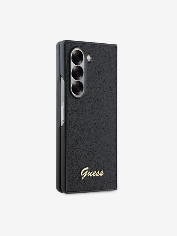 Guess Stražnja maska ​​Guess PC/TPU sa svjetlucavim metalnim logotipom za Samsung Galaxy Z Fold 6 crna