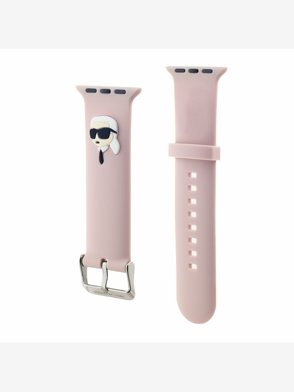 Karl Lagerfeld Karl Lagerfeld Karl Head NFT remen za Apple Watch 38/40/41 Pink