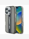 Karl Lagerfeld Stražnja maska ​​Karl Lagerfeld IML Stripe Logo za iPhone 16 Pro Max crna