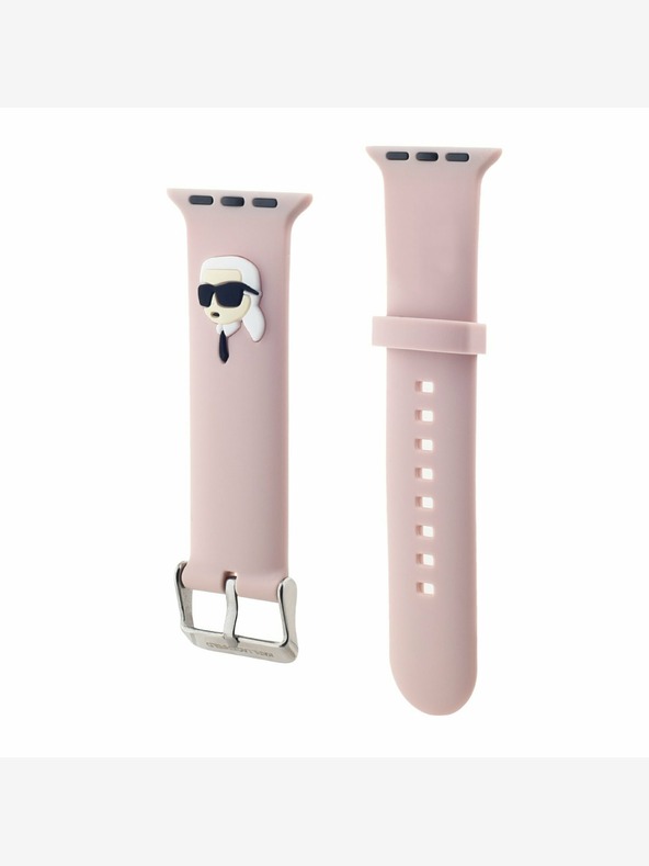 Karl Lagerfeld Karl Lagerfeld Karl Head NFT remen za Apple Watch 42/44/45/46/49 ružičasta