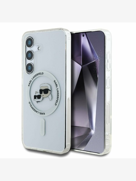 Karl Lagerfeld Karl Lagerfeld IML K&CH Heads MagSafe stražnja maska ​​za Samsung Galaxy S25 prozirna