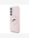 Karl Lagerfeld Karl Lagerfeld Liquid Silicone K&CH Heads MagSafe stražnja maska ​​za Samsung Galaxy S25+ Pink