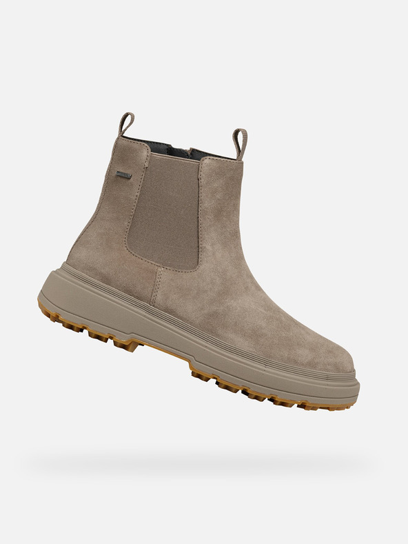 Geox Bež ženske gležnjače Geox Lamidie + Grip Abx