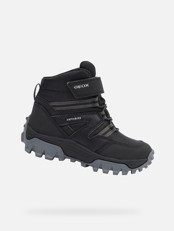 Geox Crna gležnjača obuća za dječake Geox Himalaya B Abx