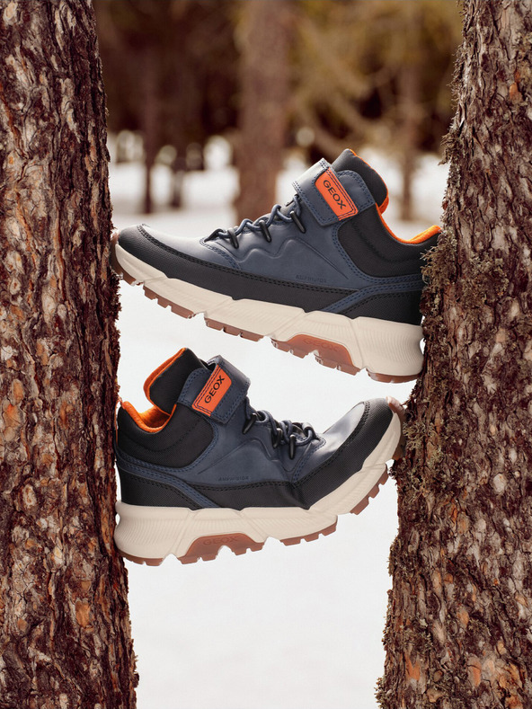 Geox Tamno plava dječja gležnjača Geox Flexyper Plus