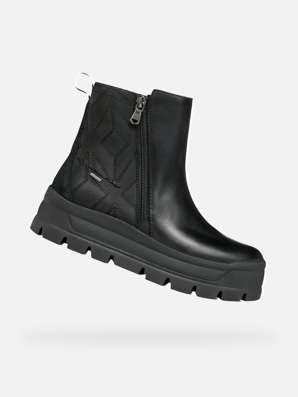 Geox Crne ženske gležnjače Geox Spherica Ec7.1 Abx