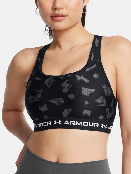 Under Armour Ženski Under Armour grudnjak srednjeg printa Crossback-BLK