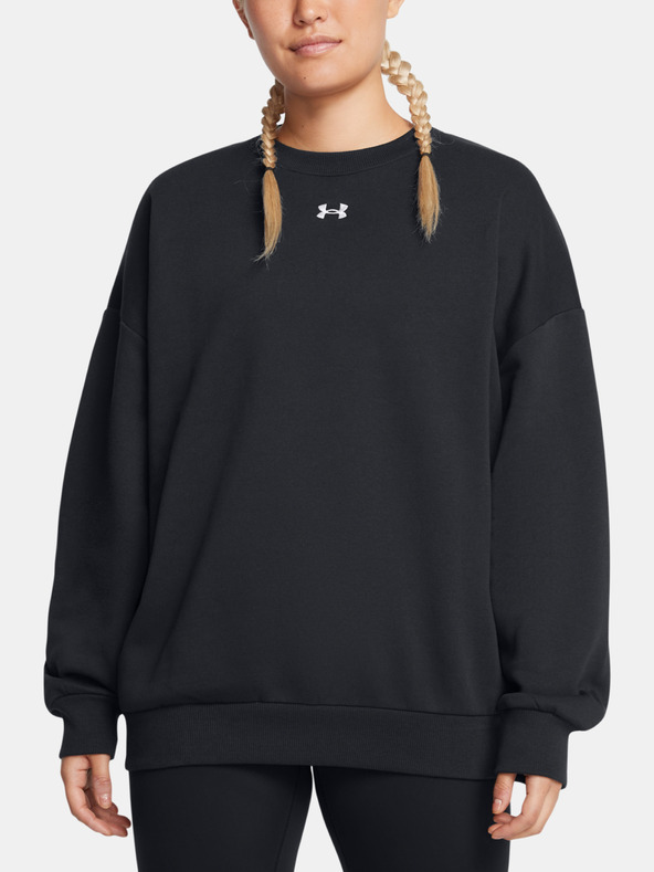 Under Armour Ženska majica Under Armour Rival Fleece OS Crew-BLK