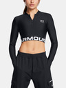 Under Armour Ženska majica kratkih rukava Under Armour HeatGear Rib 1/4 Zip LS