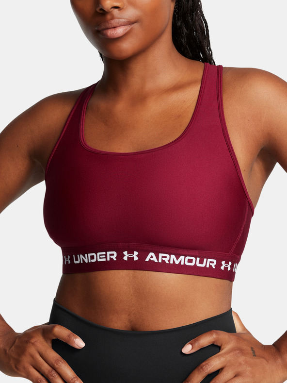 Under Armour Ženski grudnjak Under Armour Crossback Mid Bra-RED