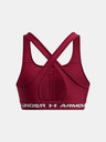 Under Armour Ženski grudnjak Under Armour Crossback Mid Bra-RED
