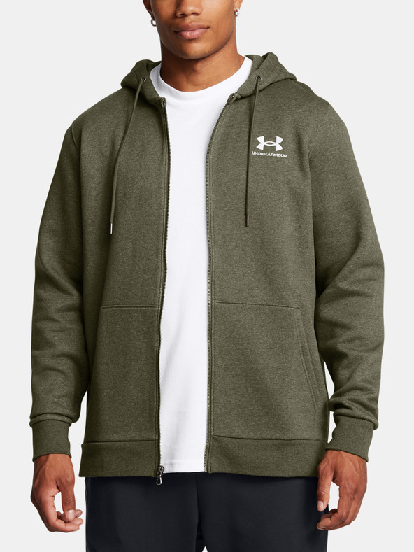 Under Armour Muška majica Under Armour UA Icon Fleece FZ Hood-GRN