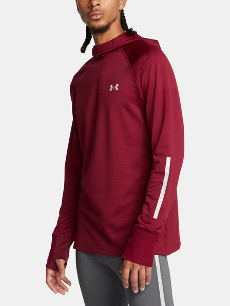 Under Armour Muški sweatshirt Under Armour UA LAUNCH ELITE CW HOODY-RED