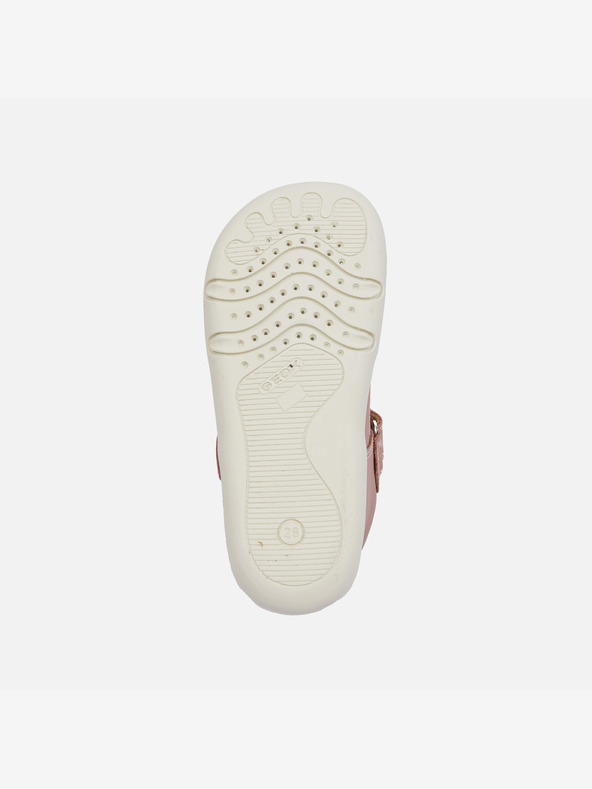 Geox Staroružičaste barefoot tenisice za djevojčice s otvorenim prednjim dijelom Geox Steppieu