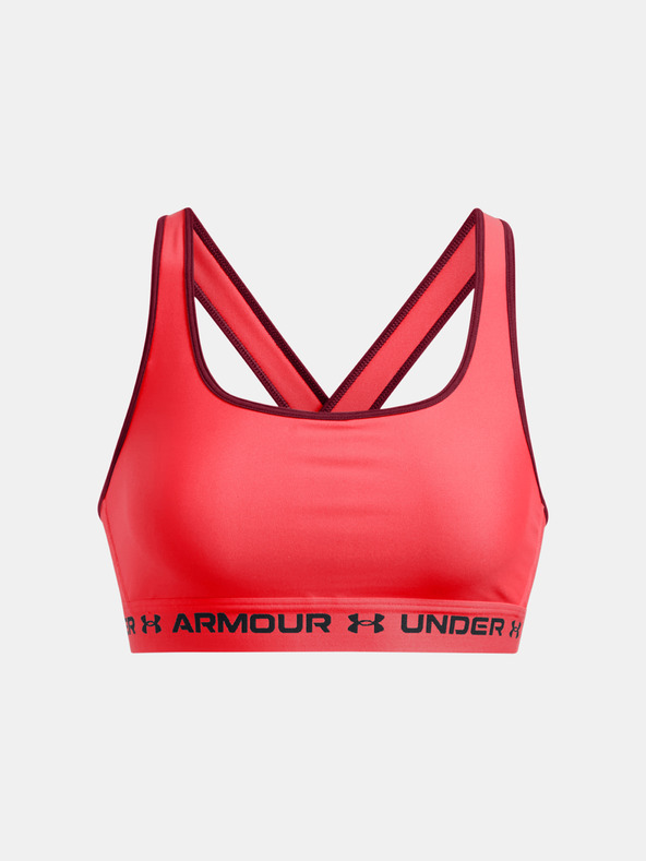 Under Armour Ženski grudnjak Under Armour Crossback Mid Bra-RED