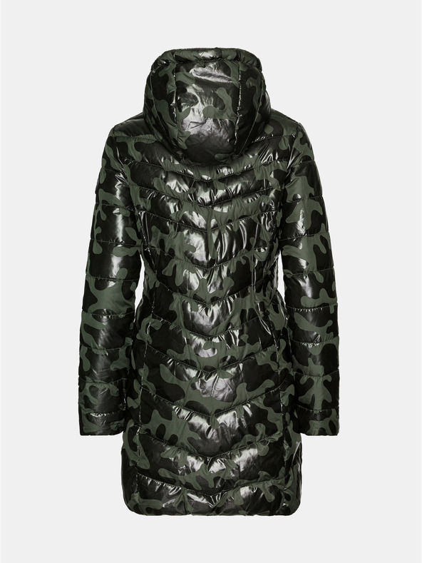 Sam 73 Kaki ženski prošiveni kaput s uzorkom SAM 73 Alisha