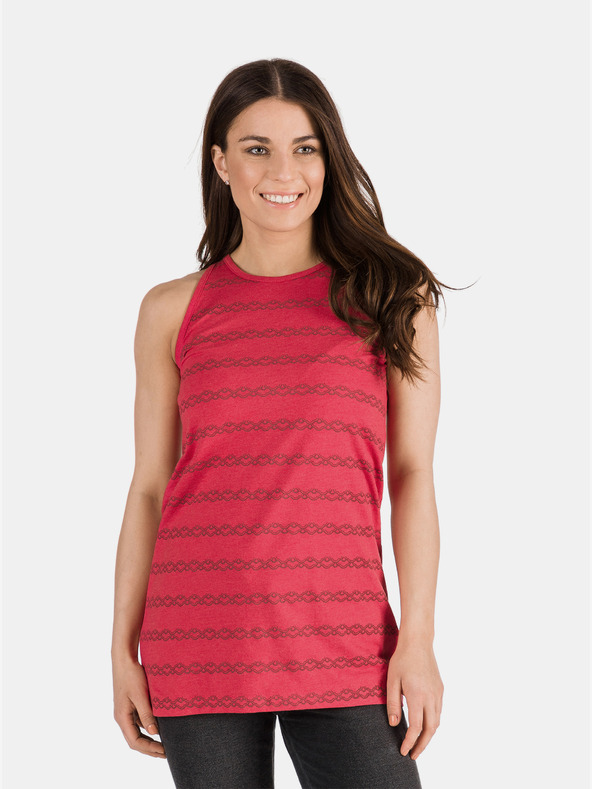 Sam 73 Ružičasta ženska majica bez rukava SAM 73 s uzorkom