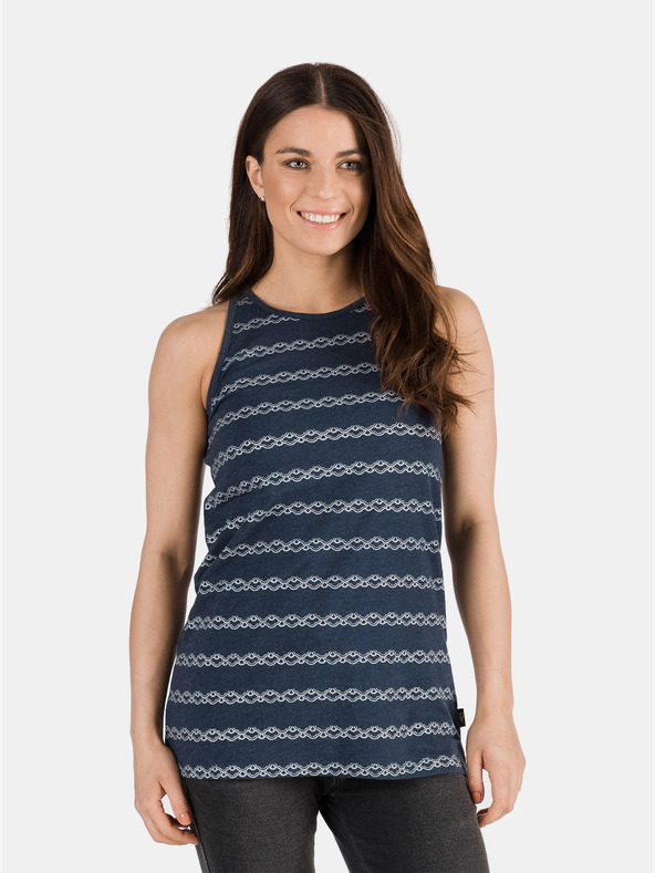 Sam 73 Tamnoplava ženska majica s uzorkom SAM 73