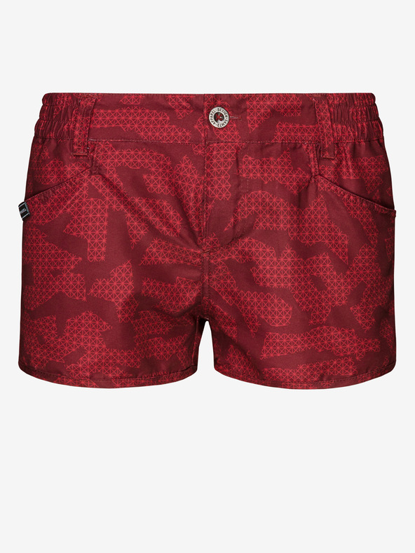 Sam 73 Crvene ženske kratke hlače s uzorkom SAM 73