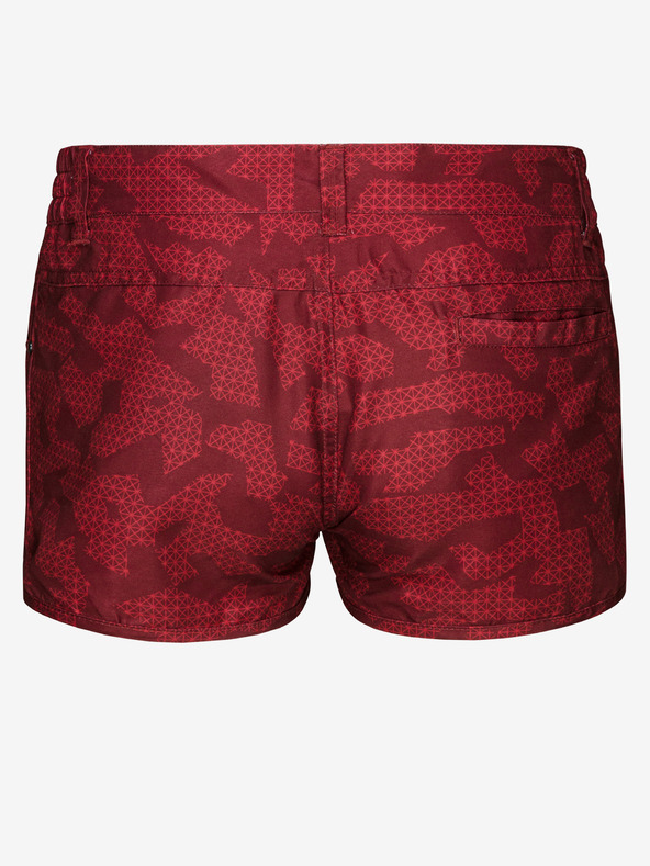 Sam 73 Crvene ženske kratke hlače s uzorkom SAM 73