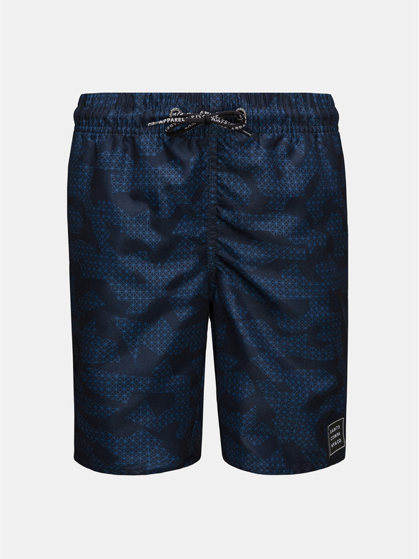 Sam 73 Tamnoplavi dječački kupaći kostim s uzorkom SAM 73