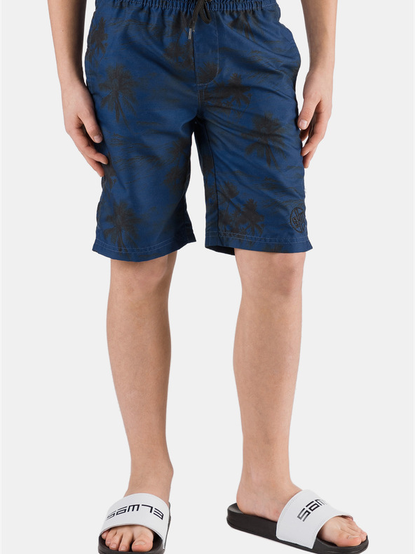 Sam 73 Tamnoplavi dječački kupaći kostim s uzorkom SAM 73