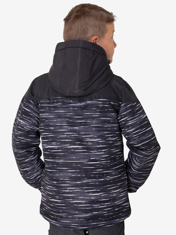 Sam 73 Crna dječačka tigrasta zimska jakna s kapuljačom SAM 73 Luke