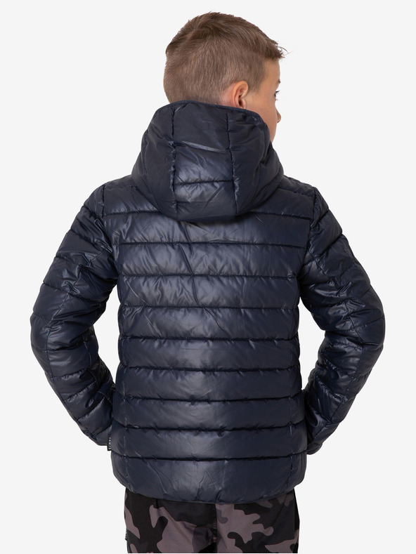 Sam 73 Tamnoplava dječačka prošivena zimska jakna s kapuljačom SAM 73 Jonah