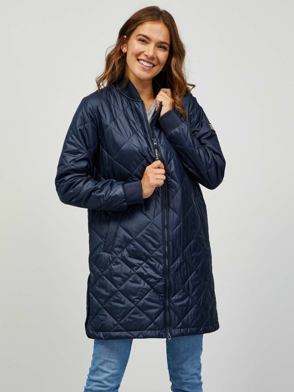 Sam 73 Sam 73 ženski tamnoplavi prošiveni kaput