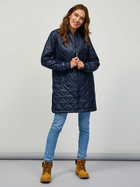 Sam 73 Sam 73 ženski tamnoplavi prošiveni kaput