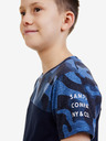 Sam 73 Tamnoplava dječačka majica s uzorkom SAM 73 Moses