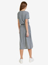 Sam 73 Svijetlo siva ženska midi haljina SAM 73 Gaia