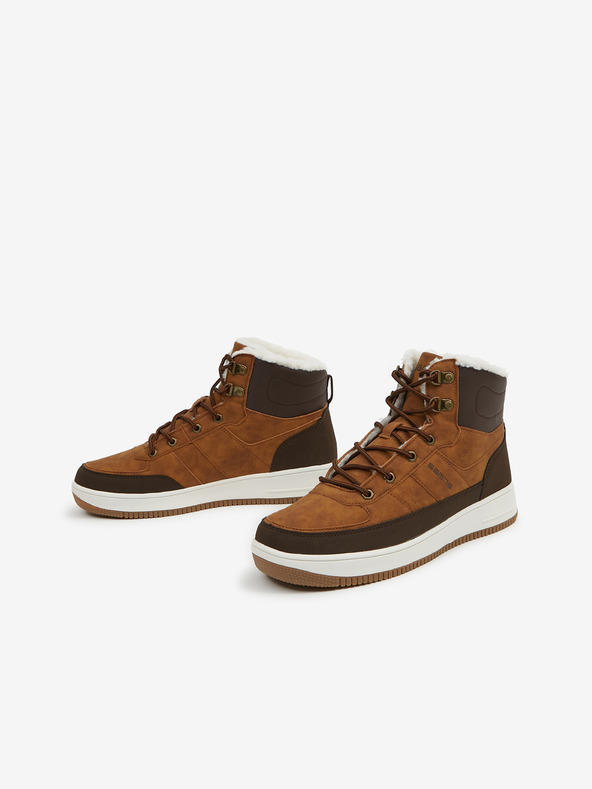 Sam 73 Smeđe izolirane tenisice za gležnjeve od brušene kože SAM 73 Fafter