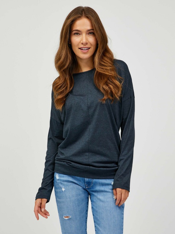 Sam 73 Crna ženska basic majica dugih rukava SAM 73 Azuka