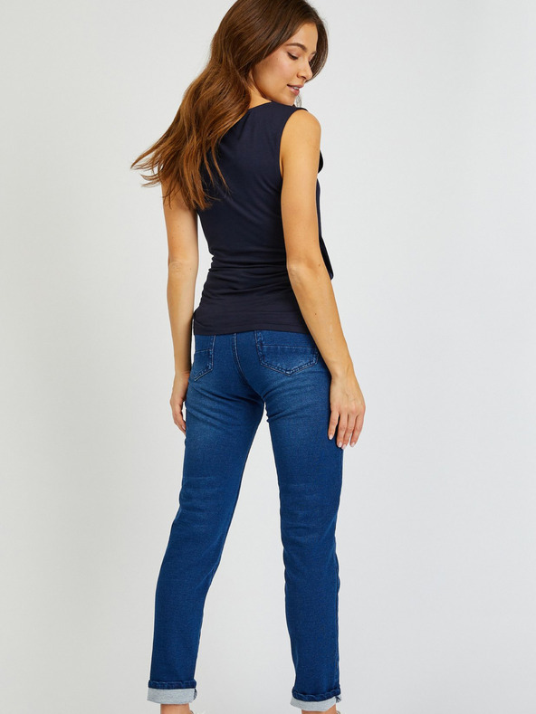 Sam 73 Tamnoplava ženska osnovna majica bez rukava SAM73 Lupus