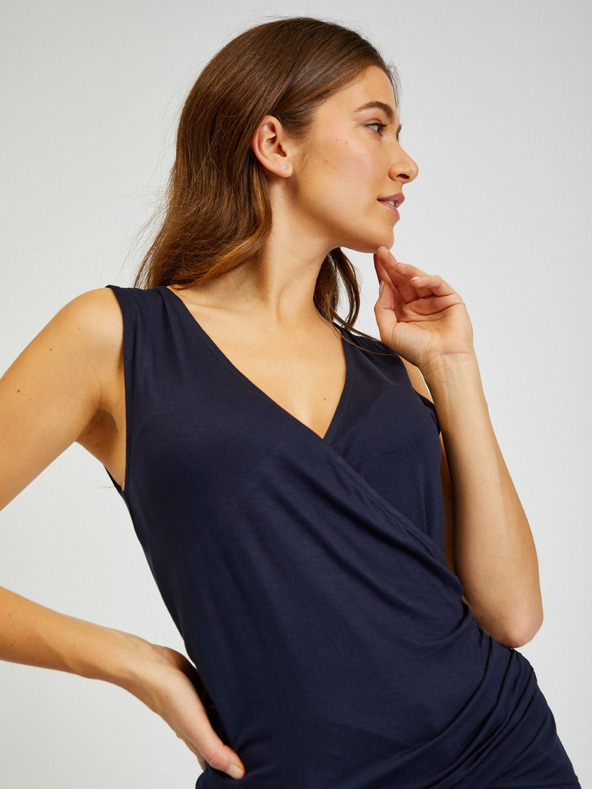 Sam 73 Tamnoplava ženska osnovna majica bez rukava SAM73 Lupus