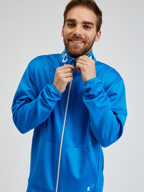 Sam 73 Plava muška majica s patentnim zatvaračem SAM73 Stephen