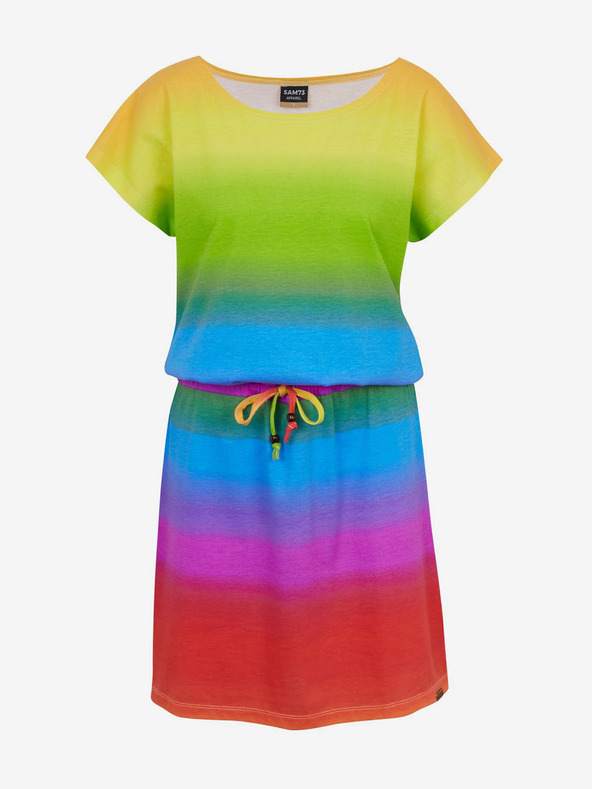 Sam 73 Plavo-žuta ženska haljina SAM73 Fena