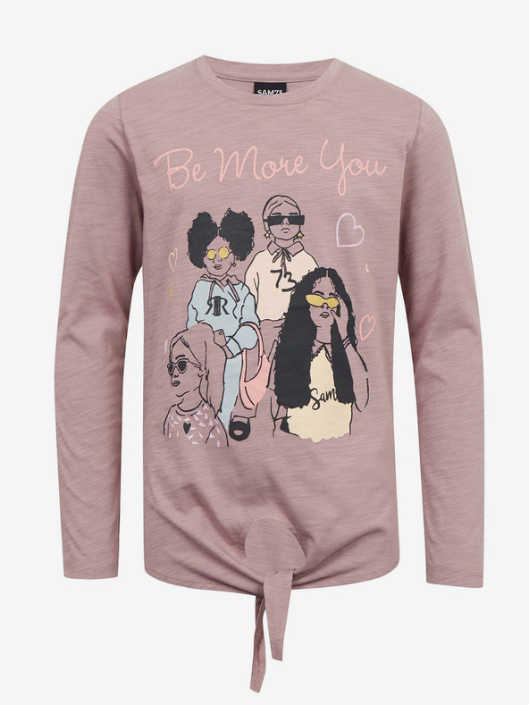 Sam 73 Stara roza djevojačka majica s dugim rukavima SAM 73 Vadania