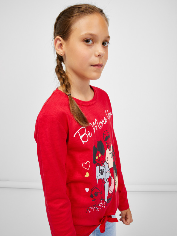 Sam 73 Crvena majica dugih rukava za djevojčice SAM 73 Vadania
