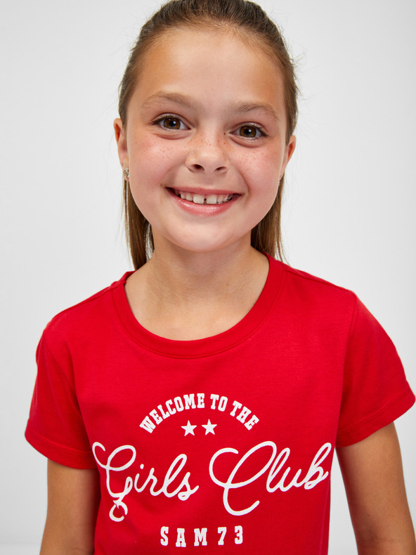 Sam 73 Crvena majica za djevojčice SAM 73 Janli