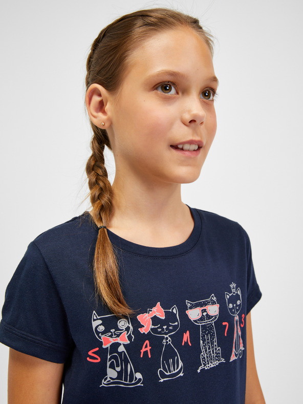 Sam 73 Tamnoplava majica za djevojčice SAM 73 Axill