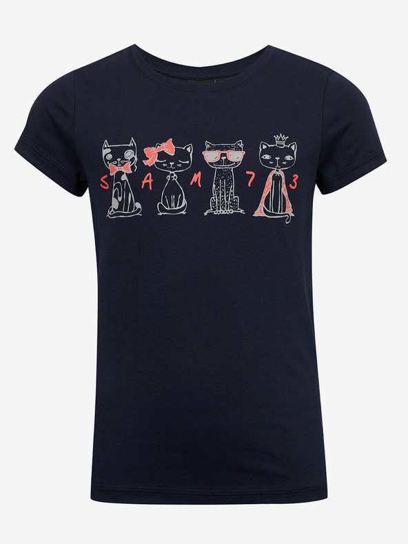 Sam 73 Tamnoplava majica za djevojčice SAM 73 Axill