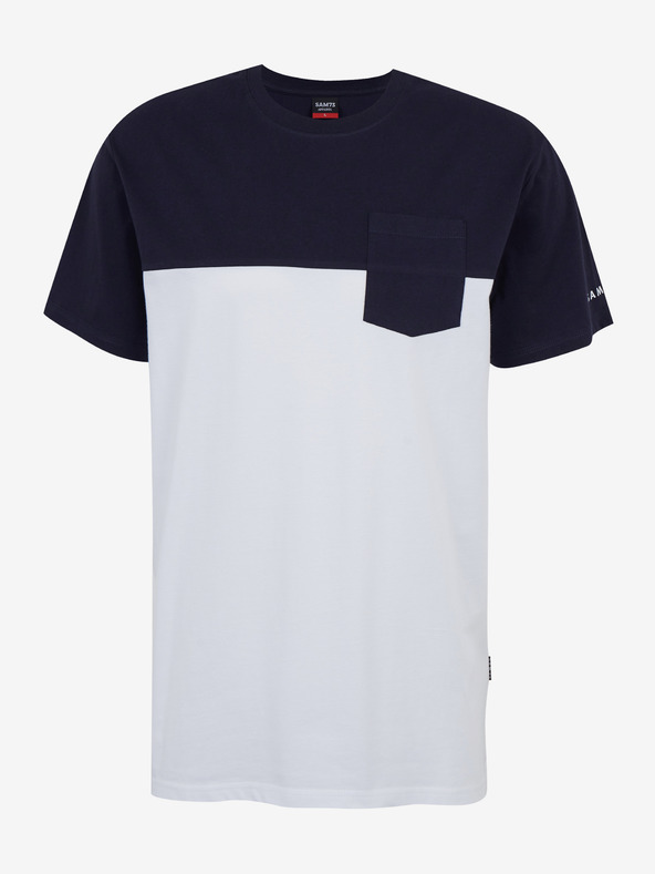 Sam 73 Plavo-bijela muška majica kratkih rukava SAM 73 Sirius