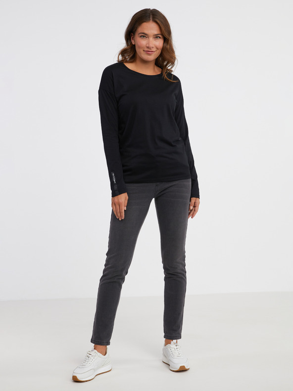 Sam 73 Ženska crna majica dugih rukava SAM 73 Patty