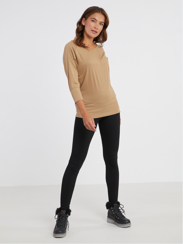 Sam 73 Svijetlo smeđa ženska majica SAM 73 Selma