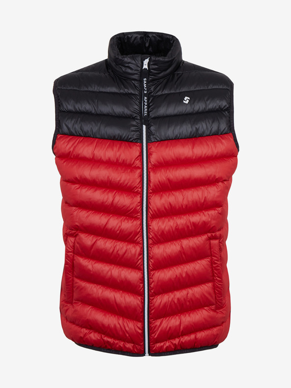 Sam 73 Crni i crveni muški prošiveni prsluk SAM 73 Potter